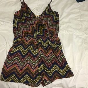 Annabelle wrap front short romper