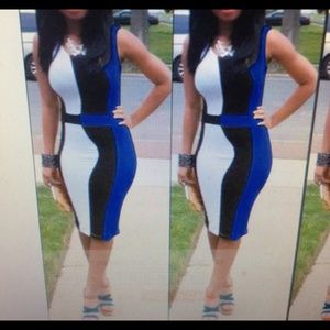 🔷◽️⚫️Sexy Body-con Dress🔵▪️⬜️