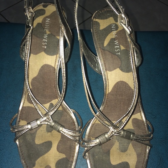 Silver 6 1/2 Nine West Heels