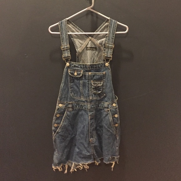 Vintage 90s short overalls