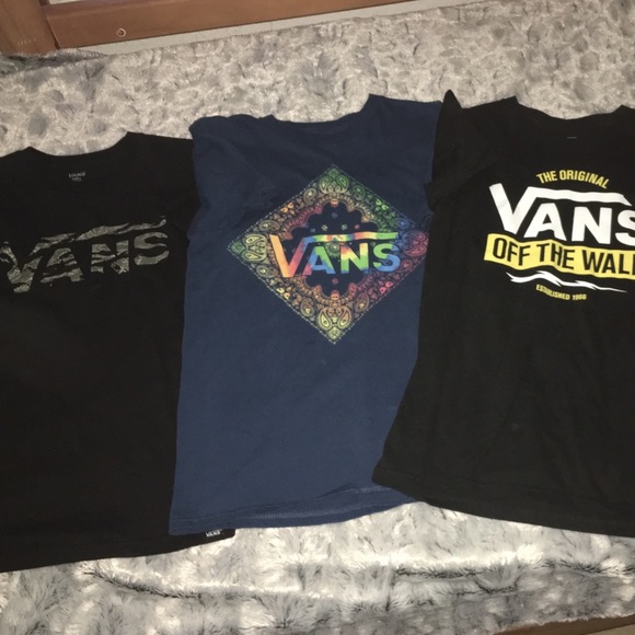 VANS off the wall T-Shirts Men's/Teen Small Bundle