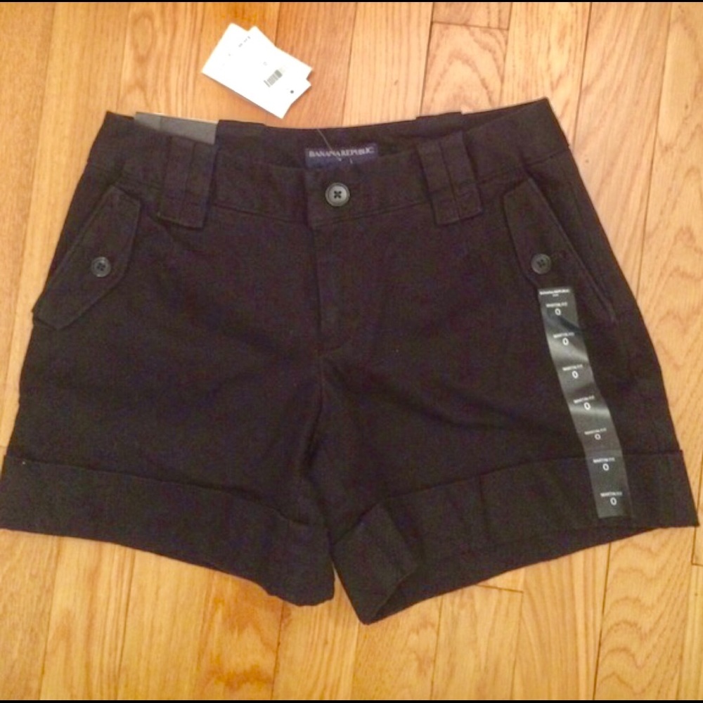Banana republic black khaki shorts
