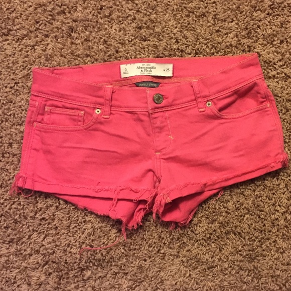 Pink Abercrombie & Fitch Shorts