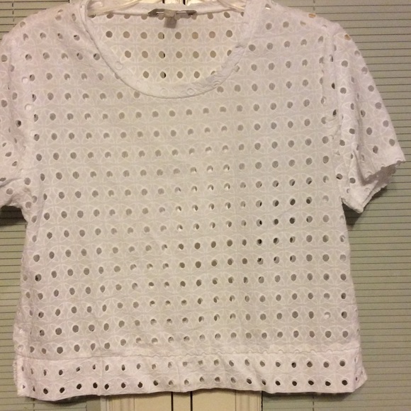 White Eyelet Shirt