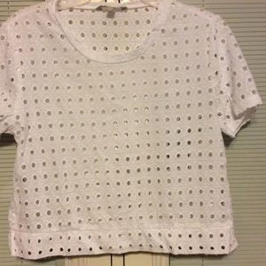 White Eyelet Shirt
