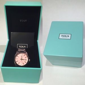 TOUS 'Drive Aluminio' Pink Watch