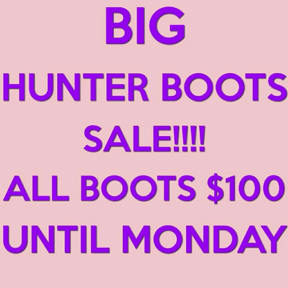 HUNTER BOOTS SALE