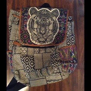 Mossimo Supply Co Canvas Backpack w/ Tiger