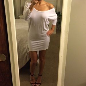 American Apparel off shoulder white dress!
