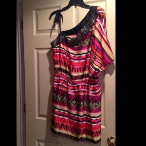 Bebe one shoulder dress XL