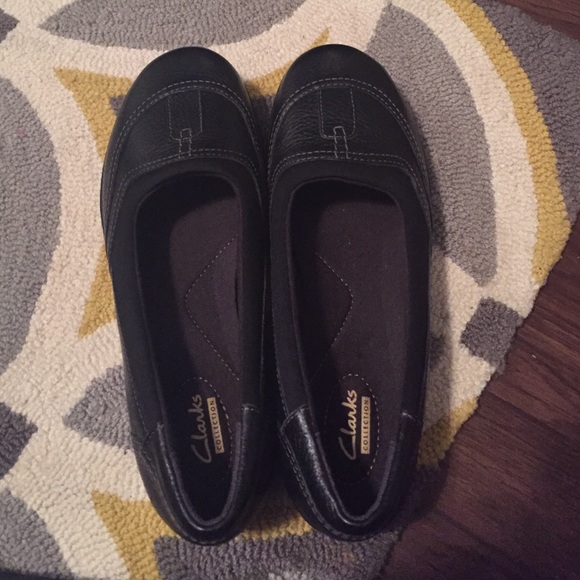 Black clarks collection shoes - size 9.5