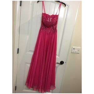 Pink jeweled Prom Dress