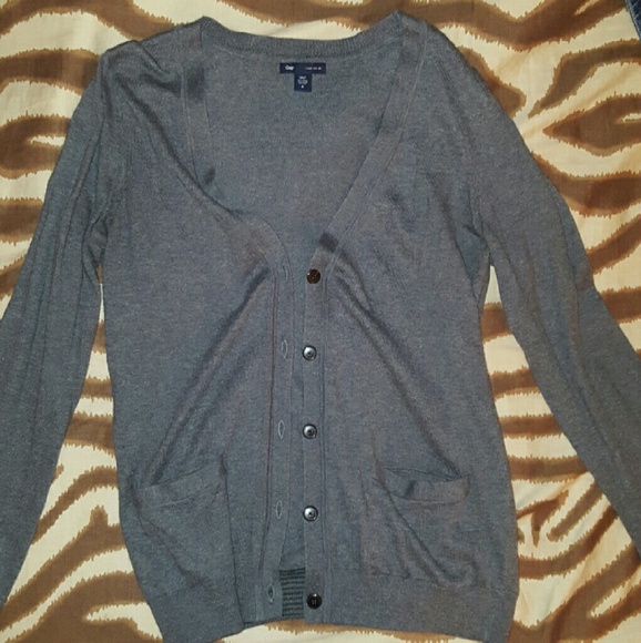 Gap grey soft cardigan