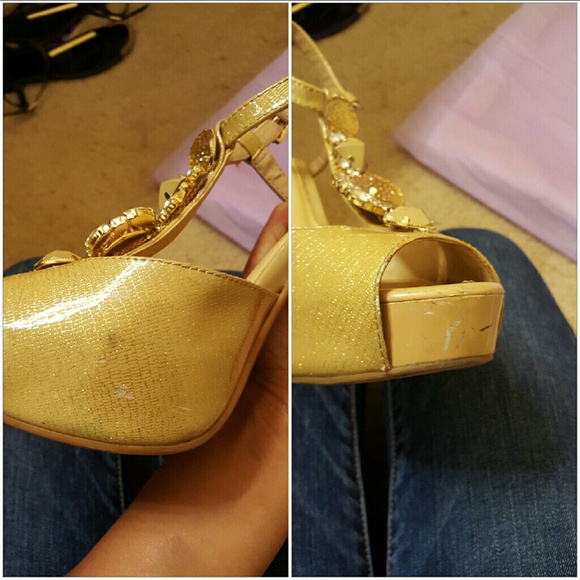 Gianni bini gold heels - Picture 3 of 4