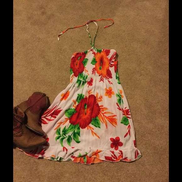 Halter summer dress.