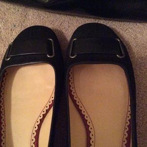 Black Johnston & Murphy Flats