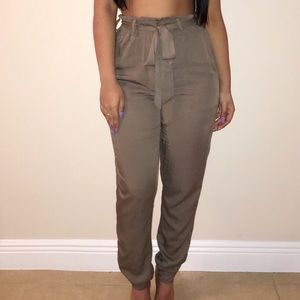 Khaki joggers