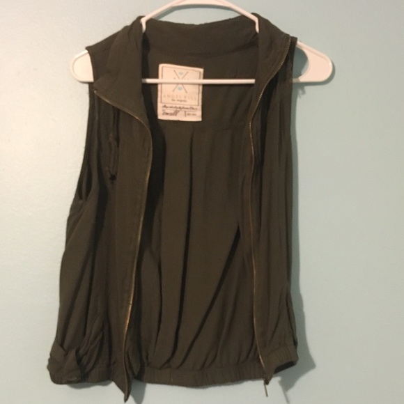 Olive vest.