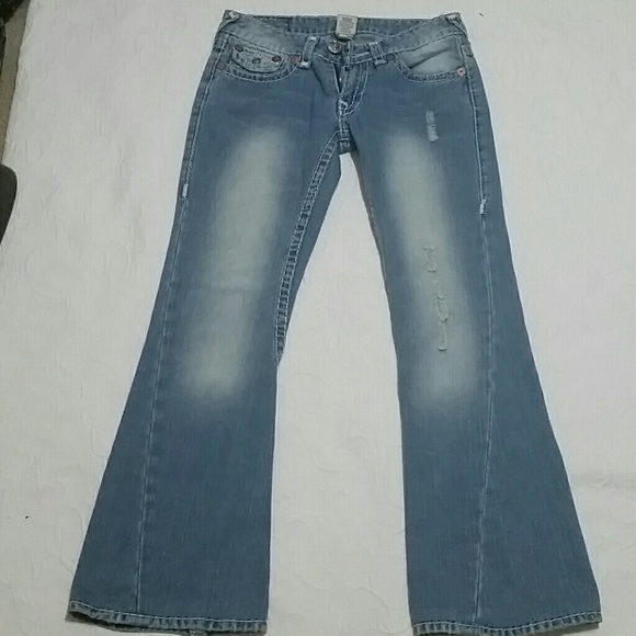 True Religion Joey Super T flare Jeans Size 29 - Picture 1 of 4