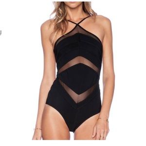 One piece bathing suit.
