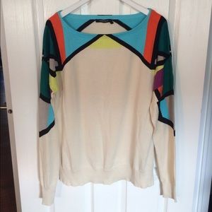 Nanette Lepore Geometric Sweater