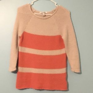 Stripped knit sweater.