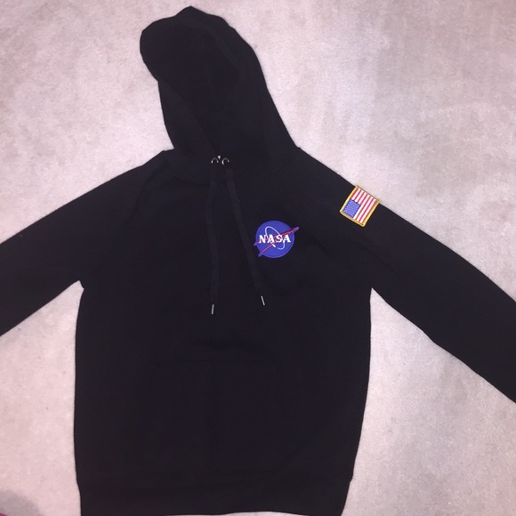 nasa hoodie small logo