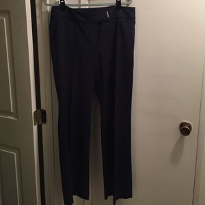 WHBM Navy Modern Boot Dress Pant