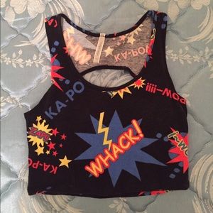 💥COMIC CROP WITH OPEN BACK💥