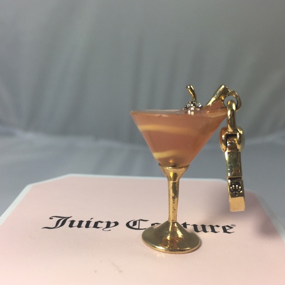 Juicy couture martini glass charm