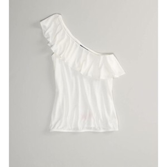 Ruffle One Shoulder Top