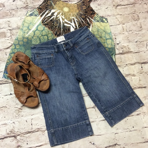 White House Black Market Pants - WHITE HOUSE BLACK MARKET DENIM BERMUDAS