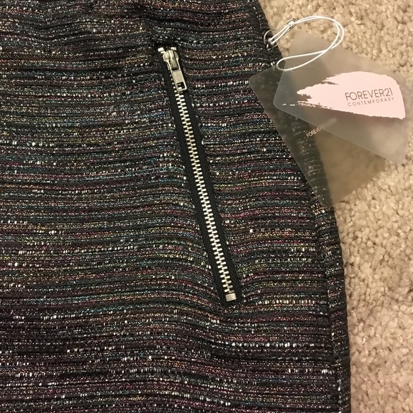 Multicolor Metallic Skirt - Picture 2 of 3