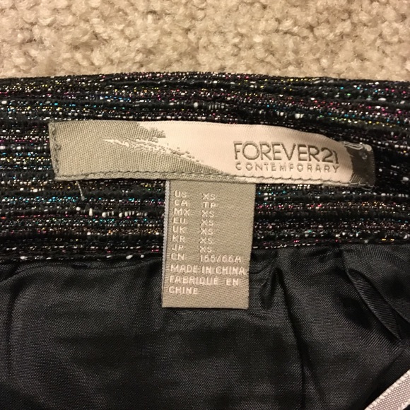Multicolor Metallic Skirt - Picture 3 of 3