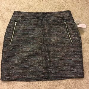 Multicolor Metallic Skirt