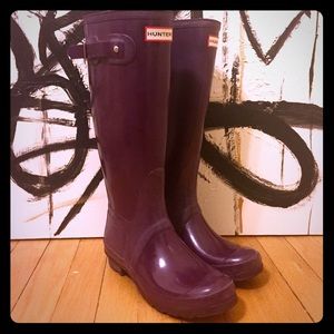 Purple Hunter rain boots