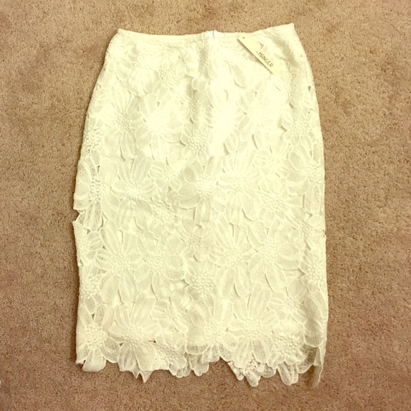 Floral cutout skirt