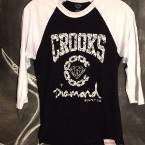Crooks & Castles x Diamond Supply Co. Baseball Tee