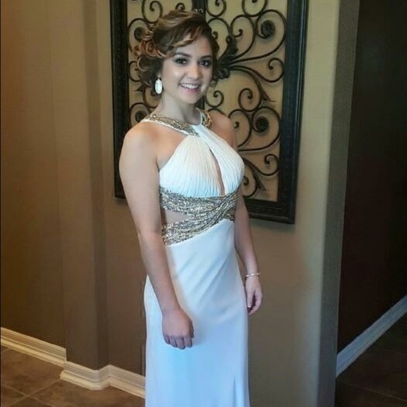 White prom dress