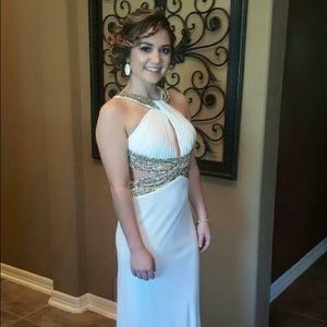 White prom dress