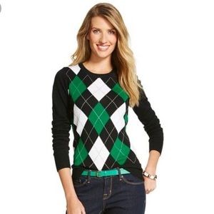 Merona Sweaters - Merona Pullover Sweater - Green Argyle Merona Sweaters - Merona Pullover Sweater - Green Argyle