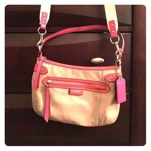 Multi colored coach purse