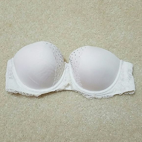 Victoria's secret white strapless bra