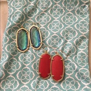 Mystic iridescent Kendra Scott earrings