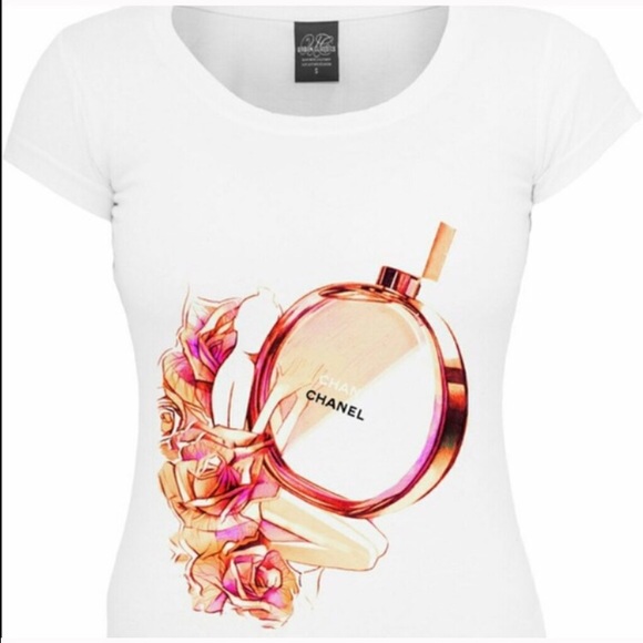 Chanel perfume tee