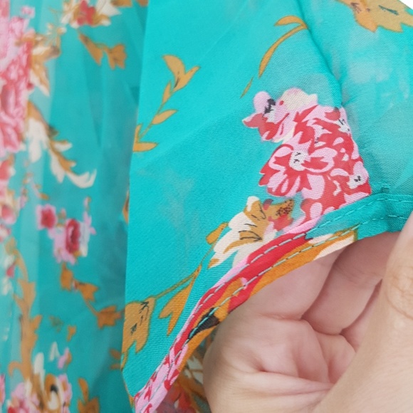 NEW Beach Tassel Floral Kimomo - Picture 7 of 8