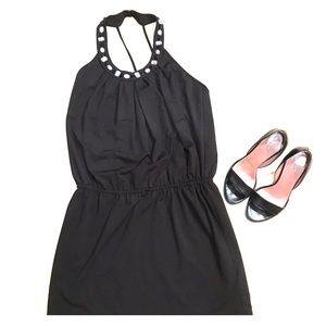 Rhinestone Halter Mini Dress Forever 21