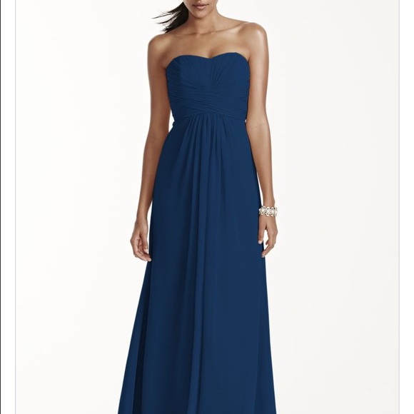 David's bridal navy bridesmaid dress