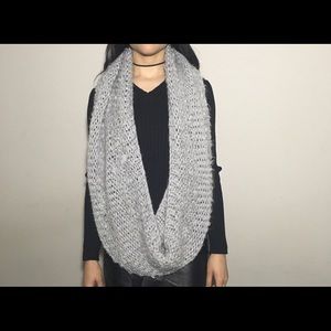 Gray infinity scarf