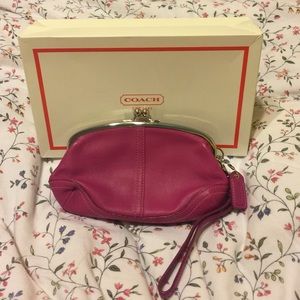 Coach leather mini bag